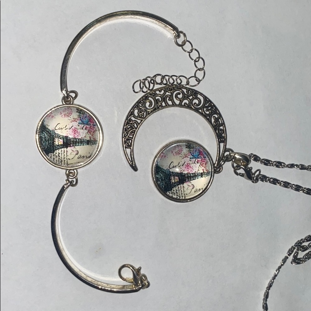 Matching bracelet and necklace